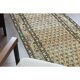 Tapis coureur vintage turc Oushak fait à la main en laine et coton orange 82x311