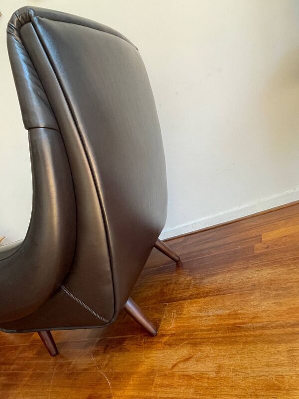 Fauteuil avec Cendrier par Henry Walter Klein pour Bramin Møbler, 1969