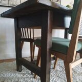 Old solid wood farm table