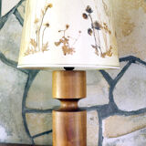 Modernist natural wood lamp 1960-70