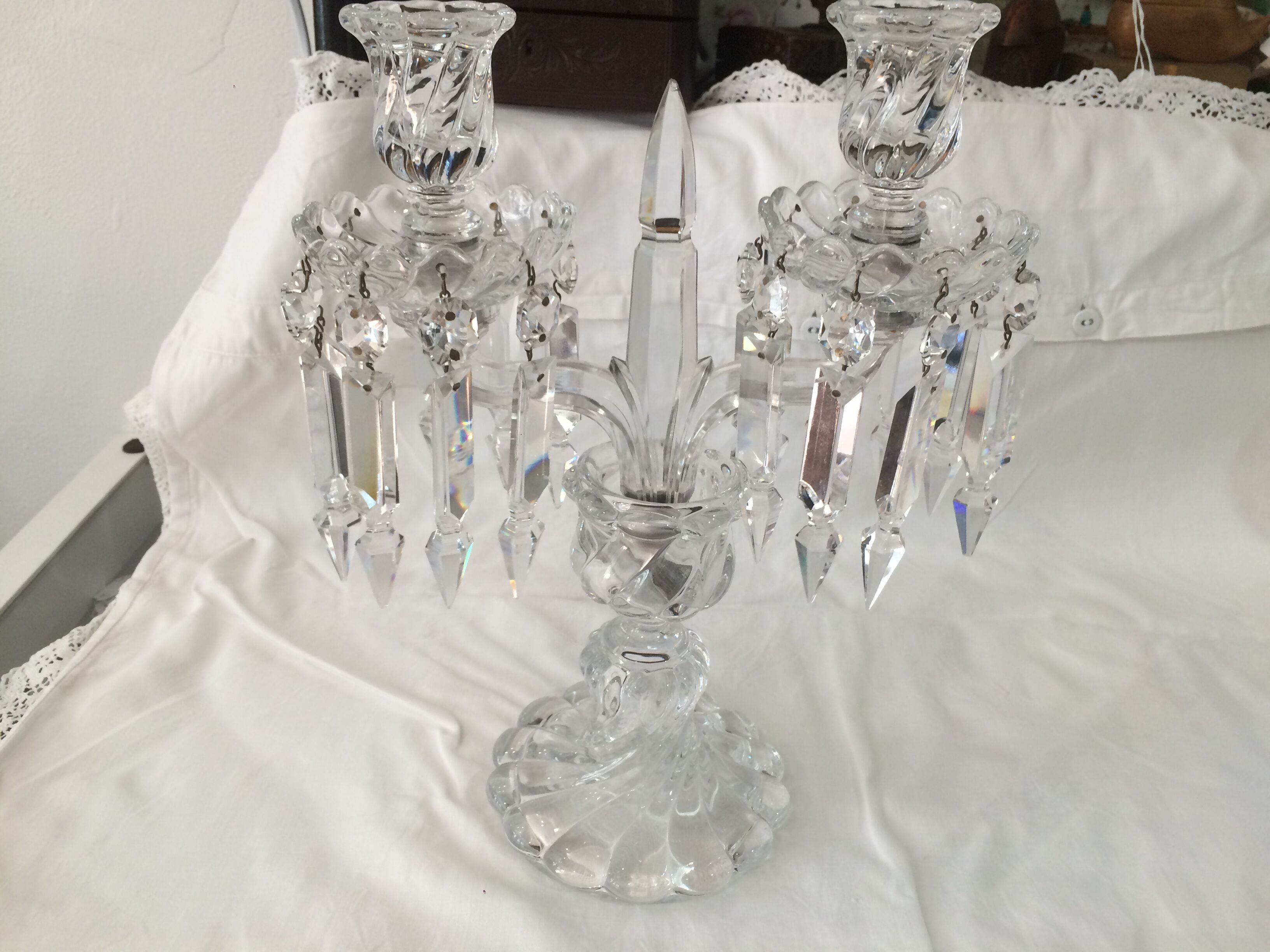 Baccarat crystal  candlestick