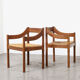 Carimate deux fauteuils par Vico Magistretti