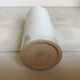 Iridescent white cylinder vase