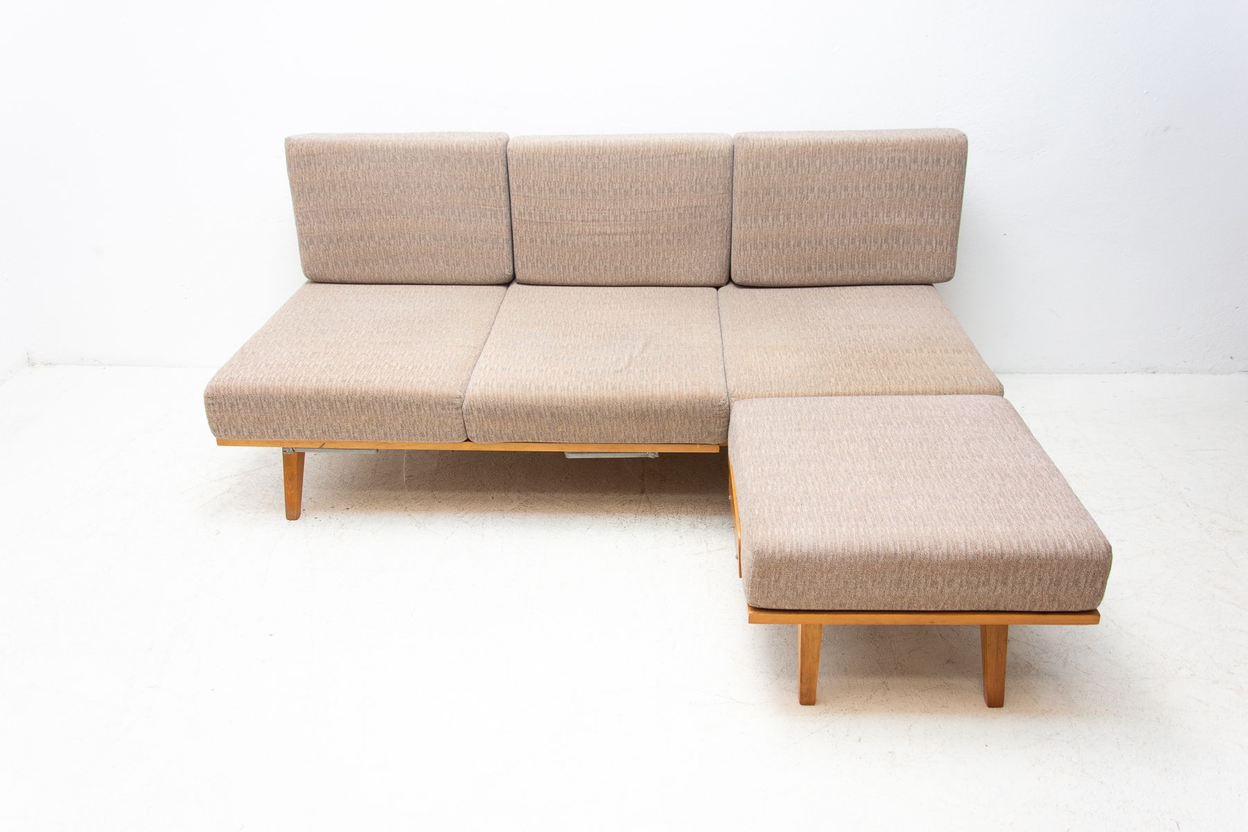 Mid century corner folding sofa by František Jirák for Tatra nábytok, 1960´s, Czechoslovakia