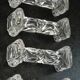 8 cutlery holders made of cut glass