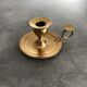Hand candlestick in massive brasse