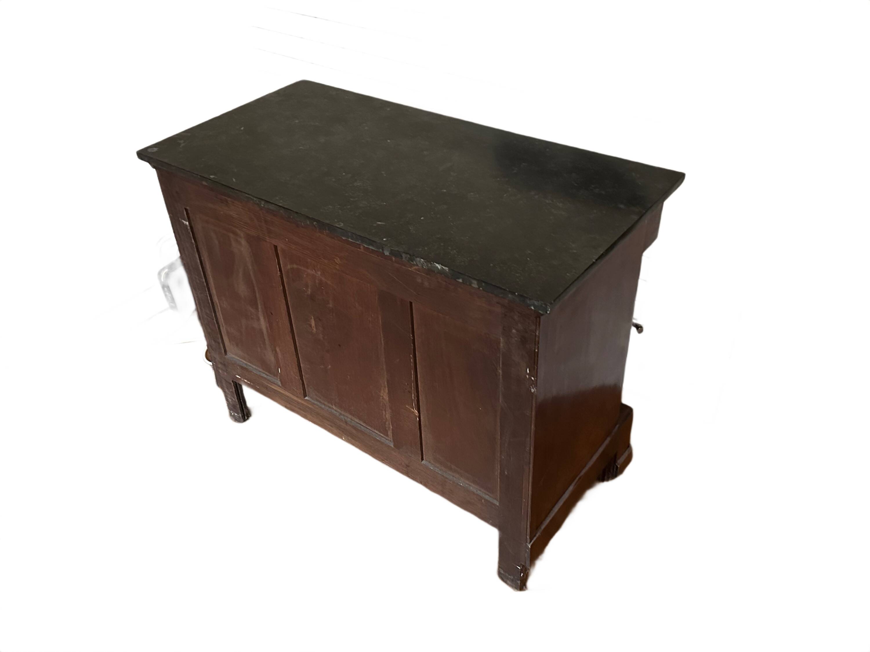 Empire column chest of drawers – early 19th century