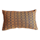 Housse de coussin Kachin bleu marine et orange