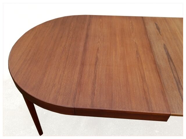 Danish round table by Oluf Th. Larsen Scandinavian teak vintage 1960