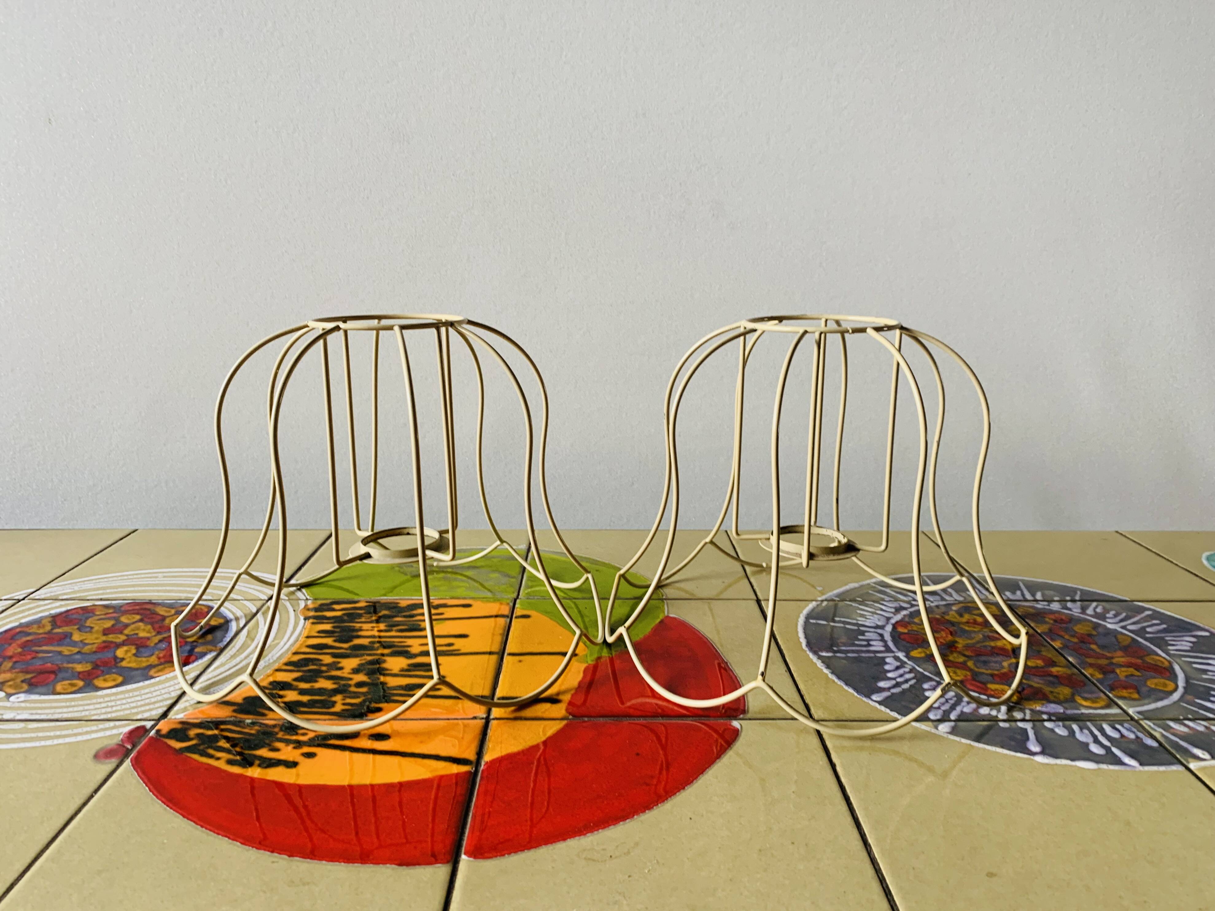 Pair of vintage brass lamps