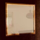 Postmodern Square Bronze Mirror from Belgo Chrom, Belgium, 1980s