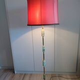 Italian onyx and brass floor lamp