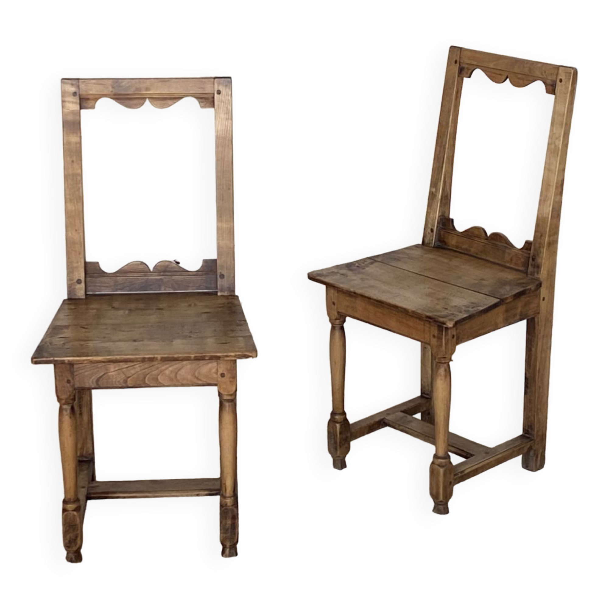 Pair of Lorraine chairs from the end of the 19th century