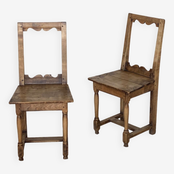 Pair of Lorraine chairs late 19th century