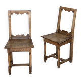 Paire de chaises Lorraine fin XIX eme