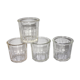 Ensemble de 4 pots à confiture anciens