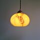 Trio de suspensions art déco en opaline marbrée, Scailmont, 1920-30