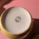 6 small porcelain cream pots from Limoges with a tray.