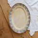 Antique oval serving dish, ironstone Creil & Montereau - Tolga model