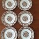 Set of 6 old flat plates