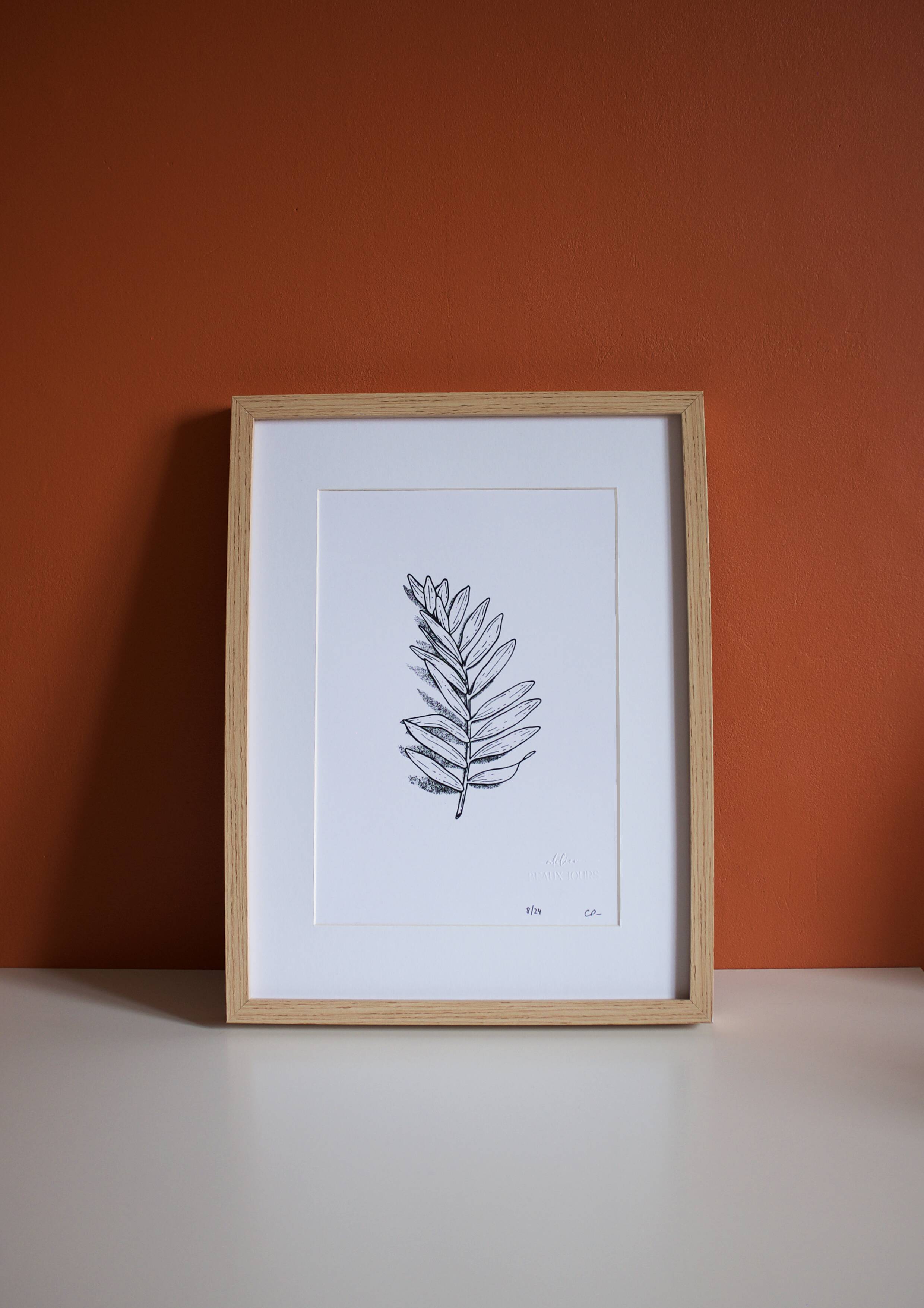 “La rameau” screen print in limited edition