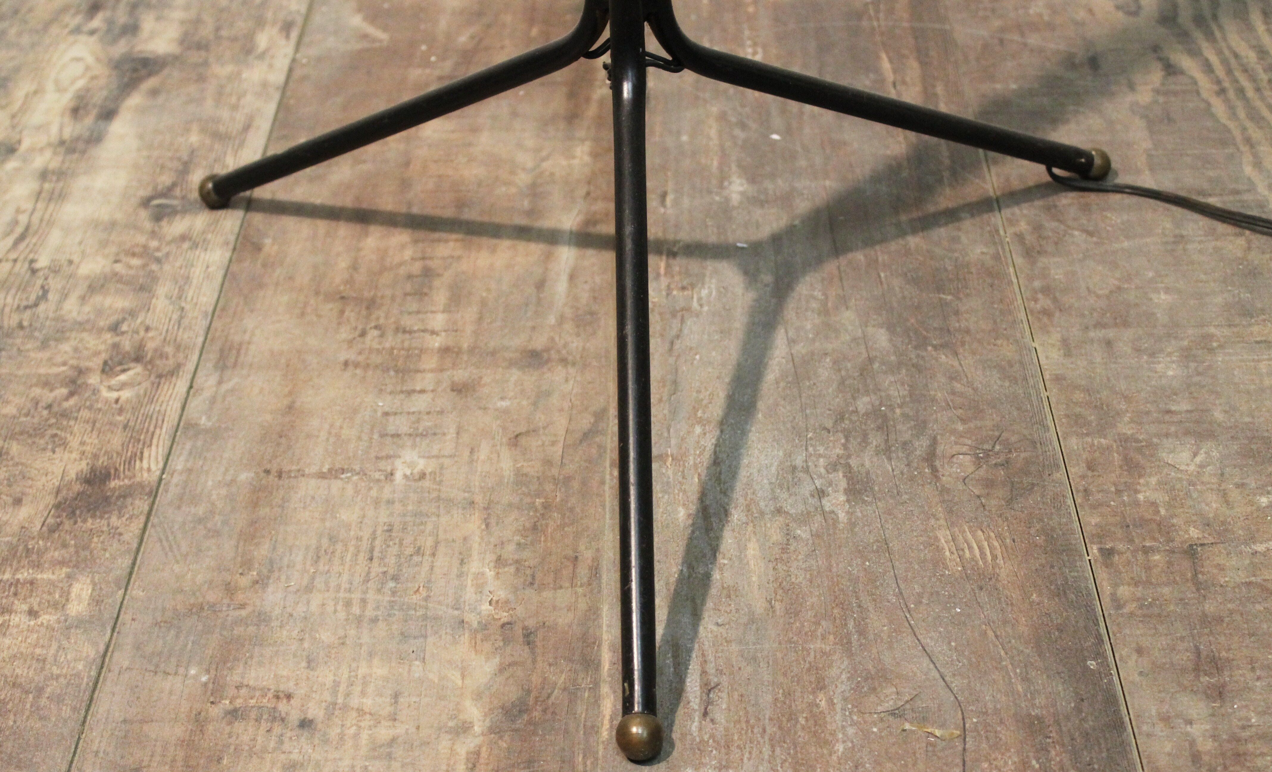 Floor lamp with three lights years 50