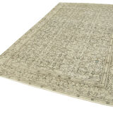Tapis beige oriental rustique fait à la main 194 cm x 313 cm