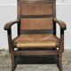 Pair of straw armchairs from the 1940s