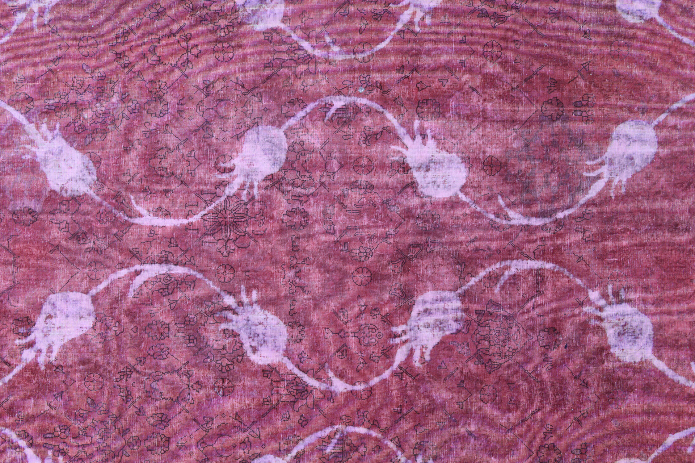 Tapis persan rouge fait à la main tapis traditionnel en laine orientale - 296x328cm