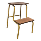 Metal and wood stepladder