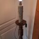 Art Deco turned wood floor lamp