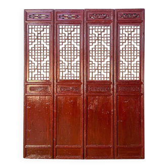Ensemble de 4 panneaux chinois anciens C60.099