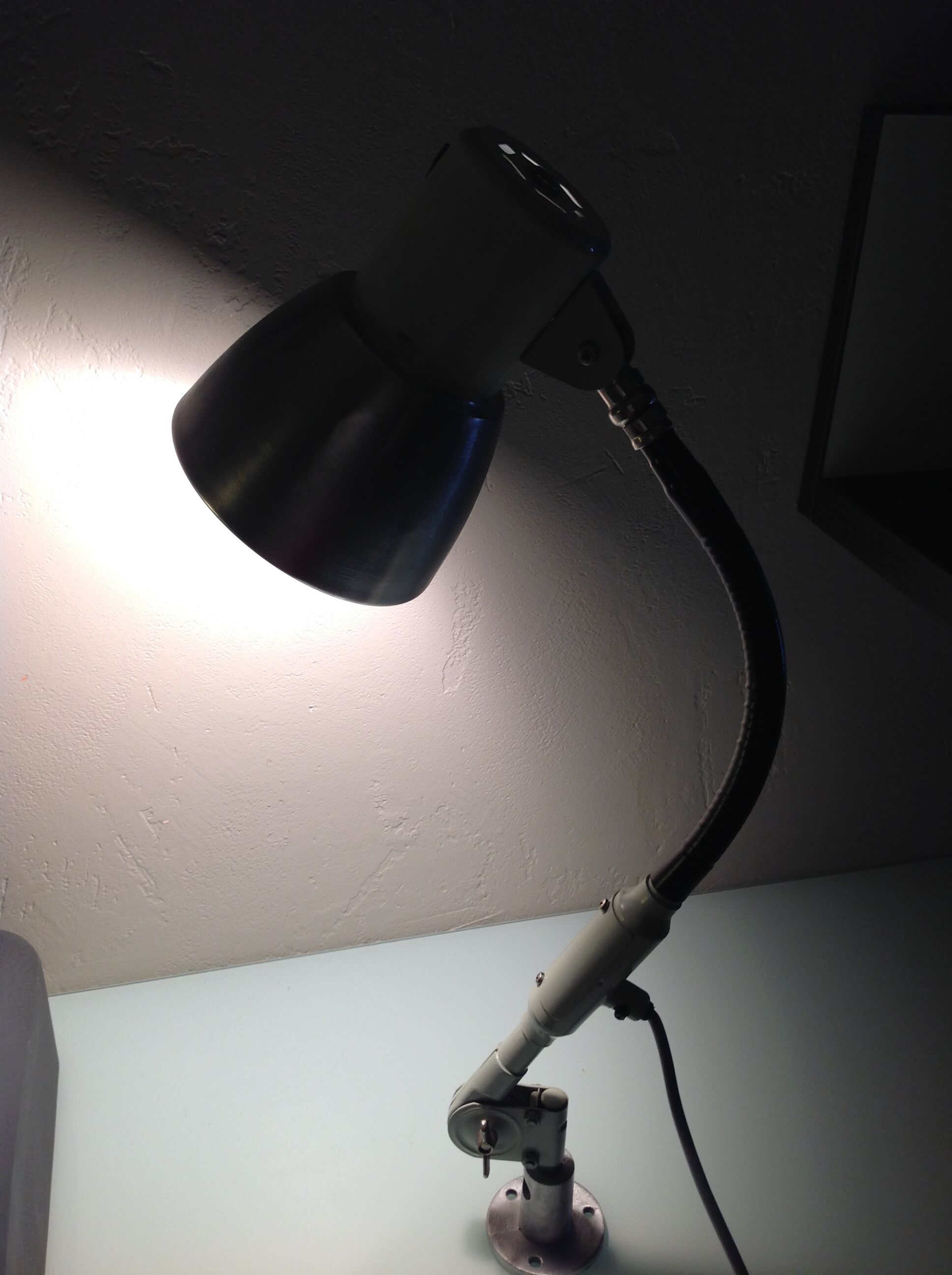 SIS industrial workshop lamp, vintage from the 1970s