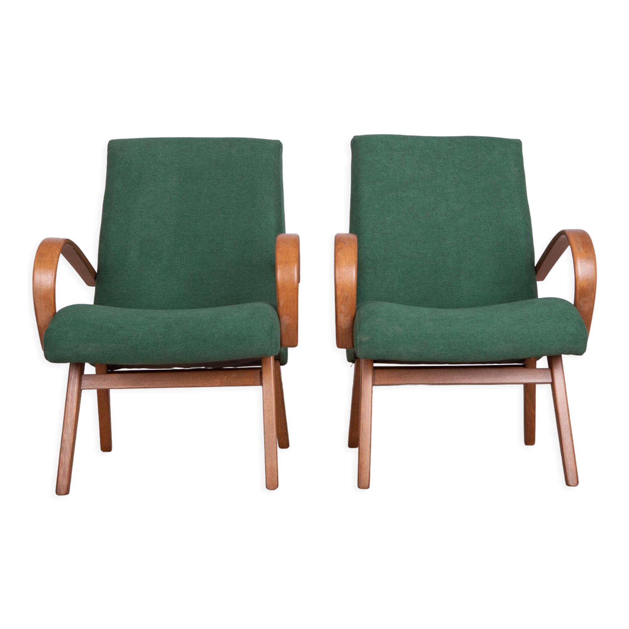 Model 53 armchairs by Jaroslav Smidek for TON, 1960s, Set of 2