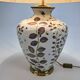 French hand painted ceramic vase lamp, 1970s