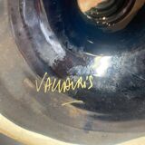 Large shower stand bowl with wave-shaped edges Vallauris 1970