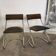 Pair of 1970 cantilever chairs, chrome