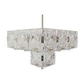 Mid-century glass pendant by Jaroslav Bejvl for Kamenicky Senov années 1960