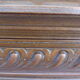 Large mirror beveled Henri II style varnished and carved wooden 128 x 92 cm