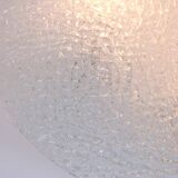 Large frosted glass ceiling light by Kalmar, Austria, 1960s.
