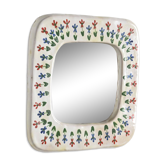 Ceramic mirror, Les Quatre Potiers, France circa 1965