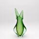 Murano vase Flavio Poli Sommerso Emerald Green Yellow Turquoise 26cm
