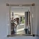 Miroir Pierre Vandel en lucite et doré, années 70