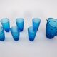Set of glass and jug, Italian design, 1970s, made in Italy