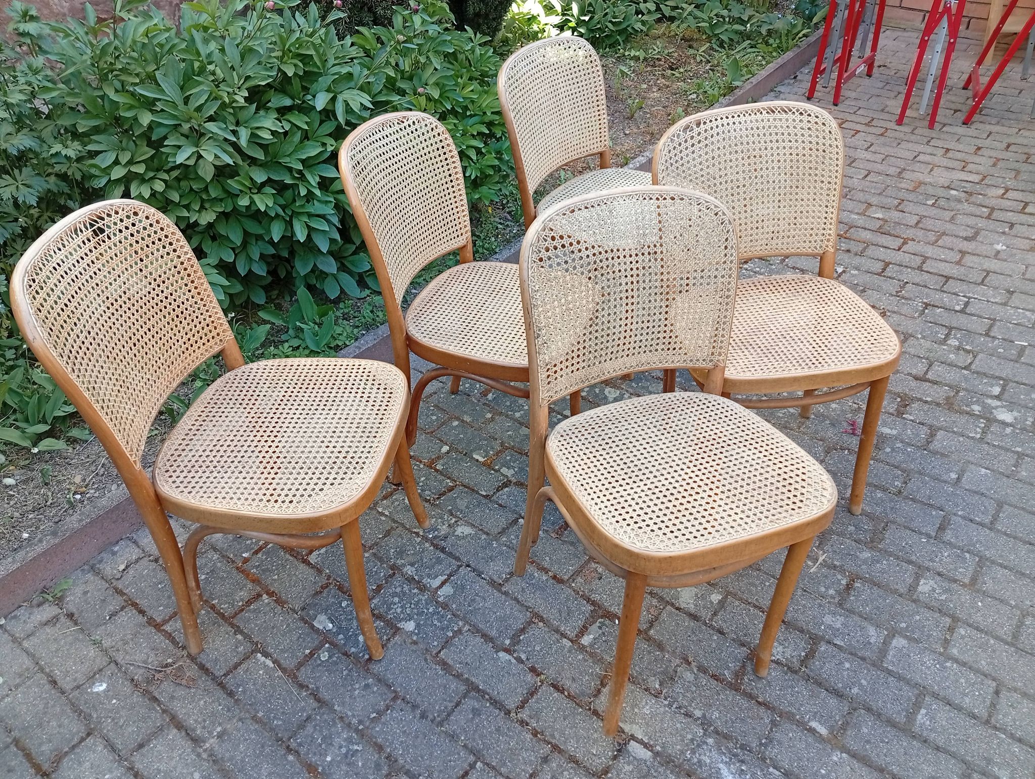 Lot de 5 chaises de bistrot