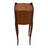 Inlaid bedside tables, Louis XV style, France.