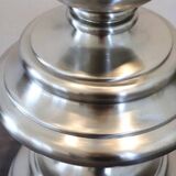 Large table lamp in satin-chrome steel by Goffredo Reggiani, Italy 1970s