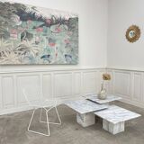 Set of 3 marble nesting tables