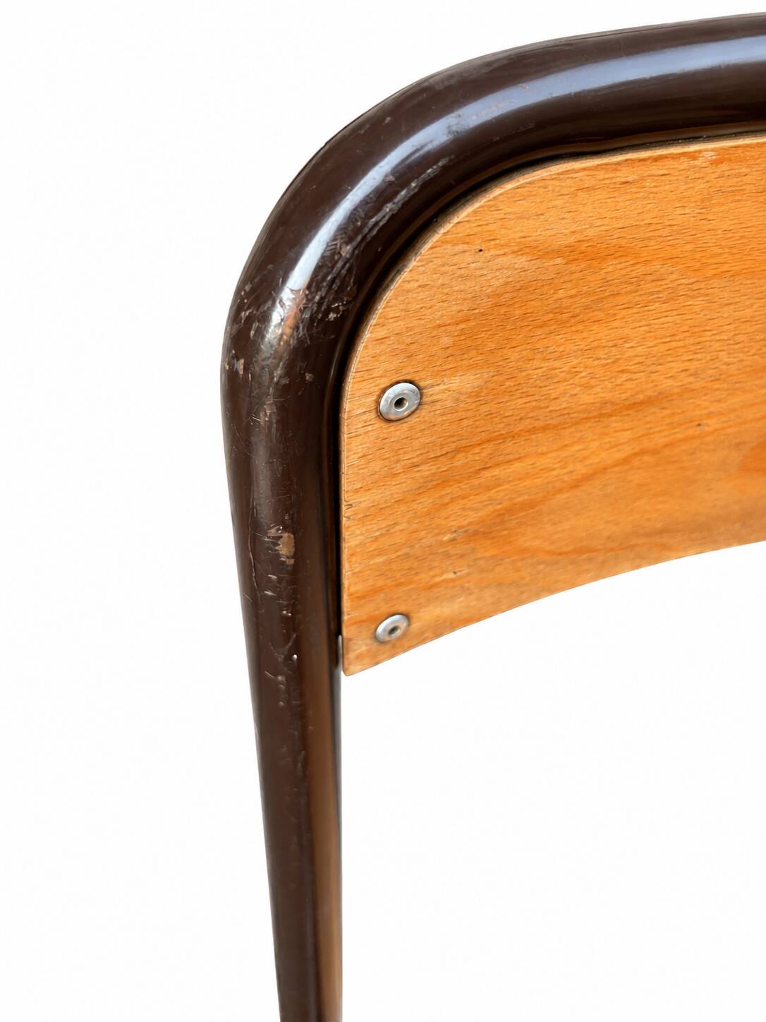 4 vintage school chairs