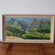 Painting oil on canvas mountain landscape